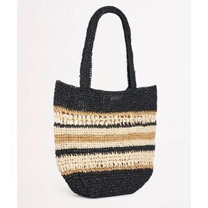 Seafolly Woven Stripe Basket - Black